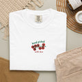 hand picked with love embroidered tomato tee